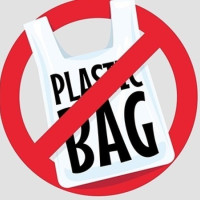 Plastic Bag with prohibition sign