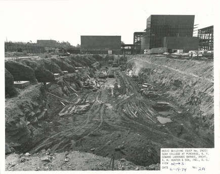 Construction of the Music Building