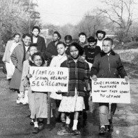 Archival image from documentary short by Andrea Torrice '77 The Lincoln School Story—A Battle for School Integration in Ohio