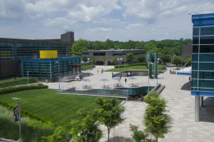 The campus of Purchase College.