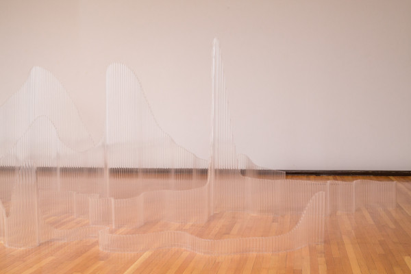 Anna Mlasowsky, Empire, 2019, acrylic tubing and stainless steel wire