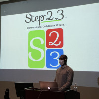Shannon Dawson, winner of the 2021 Shark Tank Business Plan Competition, presenting Step2,3.