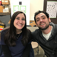 Danielle Barone and Matthew Leichman stayed up late to watch raccoons