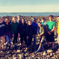 Students at 21st annual crab census