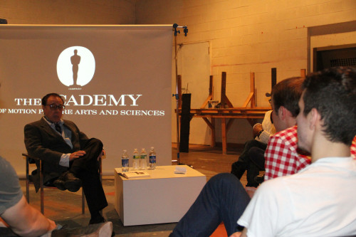 Peter Bogdanovich provided a workshop for film students