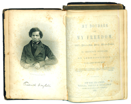 My Bondage and My Freedom by Frederick Douglass, 1855, signed 1st ed.