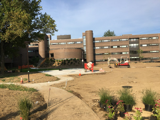 View of Quad under construction