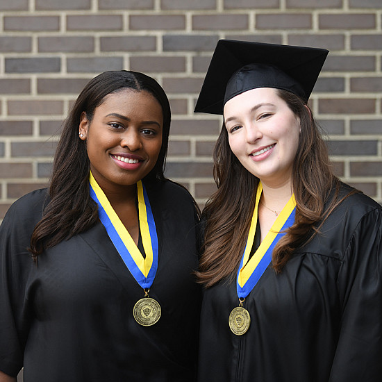 SUNY Chancellor's Award for Excellence Recipients Laila Wilson and Corina Picon, Commencement 2022