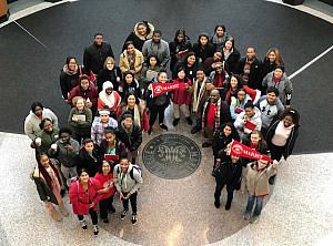 Group Photo of students at Marist College.
