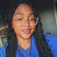 student smiling