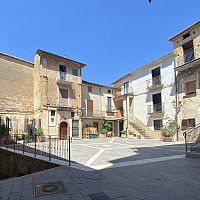 Piazza in Pisciotta, Italy