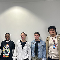 Group photo of students who are '25 Gilman recipients.