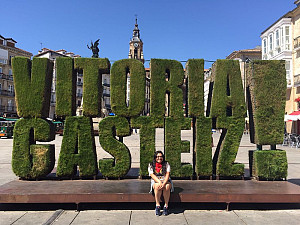 Topiary sign in Spain
