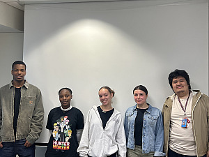 Group photo of students who are '25 Gilman recipients.