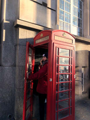 Phone booth in London