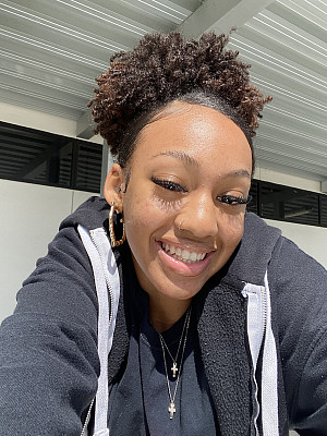 student smiling