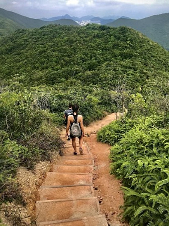 Student Hiking Abroad