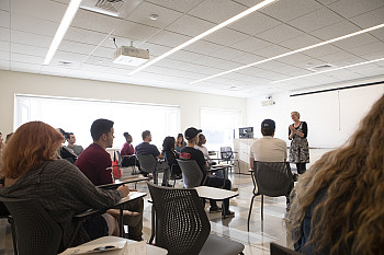 Students in a classroom