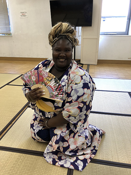 Chanelle in a yukata