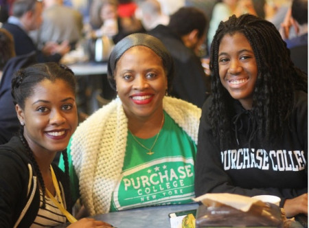 Family members enjoy the Welcome BBQ hosted in August.