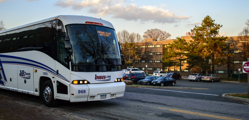 Shuttle Bus LLC is our partner for campus shuttle transportation.