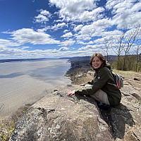 Robyn Graygor at an Outdoors Club event at Hook Mountain in Nyack