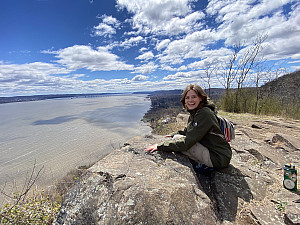 Robyn Graygor at an Outdoors Club event at Hook Mountain in Nyack
