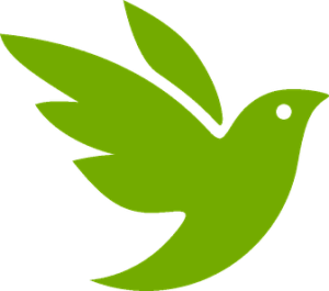 Green bird iNaturalist logo