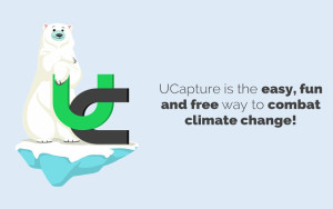 UCapture logo with polar bear UCapture is the easy, fun and free way to combat climate chant