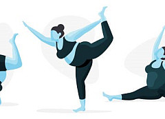 person in yoga pose