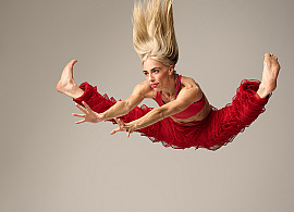 Parsons Dance dancer leaping