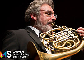 Chamber Music Society of Lincoln Center artist playing french horn