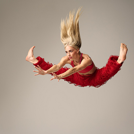 Parsons Dance dancer leaping