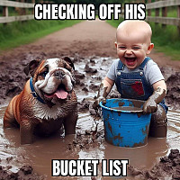 Checking off his bucket list