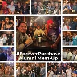Collage of photos from alumni at the event