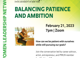    Balancing Patience and Ambition 