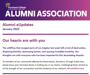 Header for the Alumni eUpdates - January 2025 e-newsletter