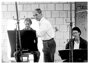 Robert Berlind with student Carol Ann (McKee) Donato (circa 1990s)