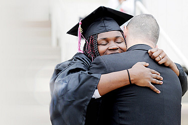 Purchase College Commencement at the Westchester Civic Center, White Plains, N.Y., Friday, May 18, 2018.