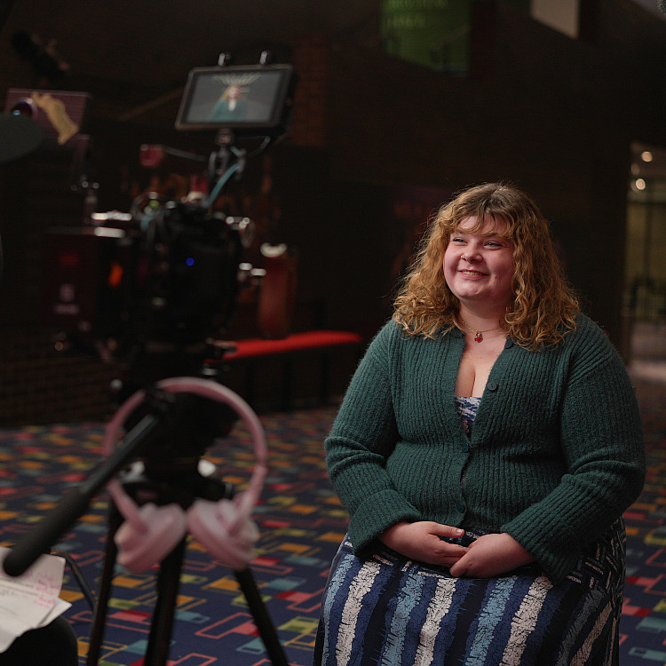 Harley behind-the-scenes recording with Are We There Yet Films.