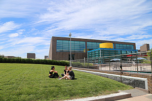 Students on the main plaza