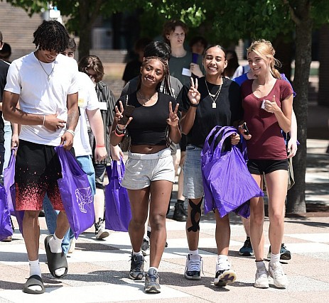 group walking Peace 2