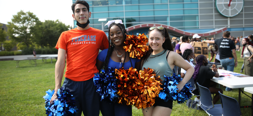 Students at the Club Fair