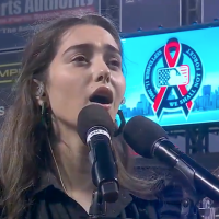 Anaïs Reno performs on September 11, 2021 at Citifield.