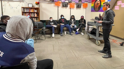 Professor Dearing tells a story about his beloved dog, Hobbes.
