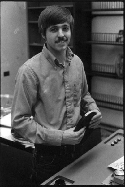 Richie Graham in the film department circa 1973