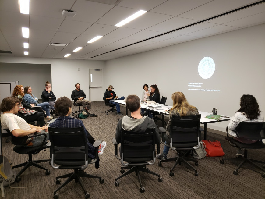 MFA Media Arts graduate student space at the CMFT Building