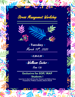 Stress Management Workshop March 2020