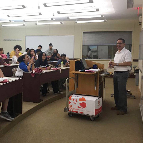 Opening meeting with program director Paul Nicholson