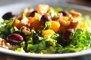 Plate of healthy food